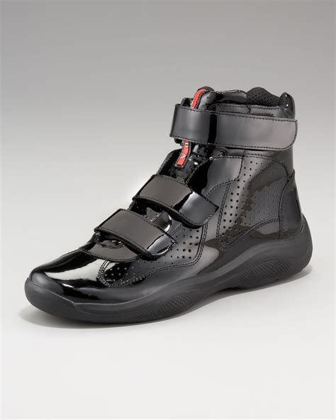 order prada sneakers online|high top black prada sneakers.